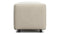 Extrasoft - Extrasoft Sectional Module, Small Armrest, Eggshell Vegan Suede