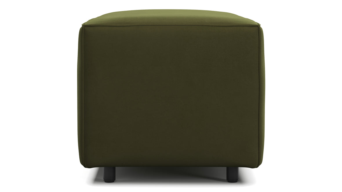 Extrasoft - Extrasoft Sectional Module, Small Armrest, Spruce Luxe Velvet