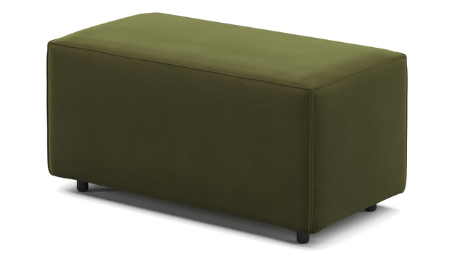 Extrasoft - Extrasoft Sectional Module, Small Armrest, Spruce Luxe Velvet