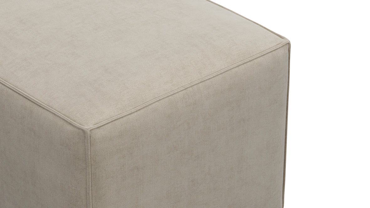 Extrasoft - Extrasoft Sectional Module, Small Backrest, Biscotti Brushed Weave