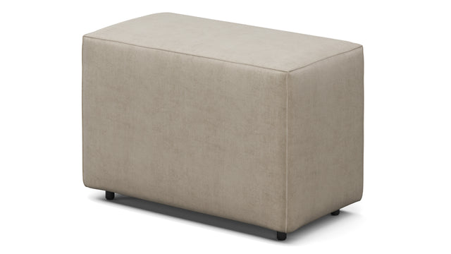 Extrasoft - Extrasoft Sectional Module, Small Backrest, Biscotti Brushed Weave