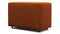 Extrasoft - Extrasoft Sectional Module, Small Backrest, Burnt Orange Velvet