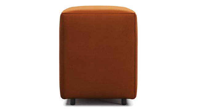 Extrasoft - Extrasoft Sectional Module, Small Backrest, Burnt Orange Velvet