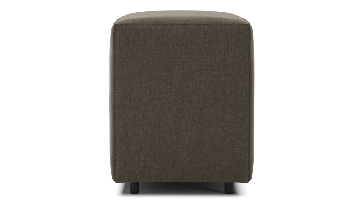 Extrasoft - Extrasoft Sectional Module, Small Backrest, Coffee Brushed Weave