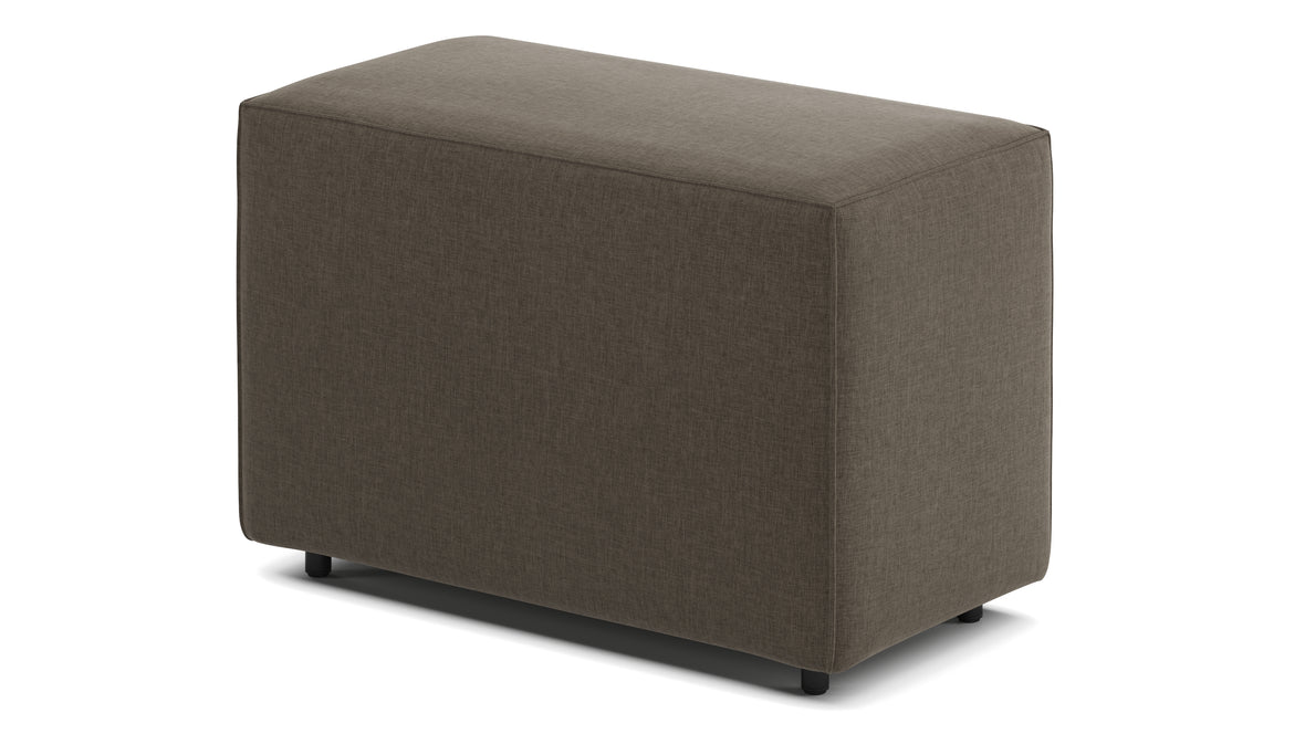 Extrasoft - Extrasoft Sectional Module, Small Backrest, Coffee Brushed Weave