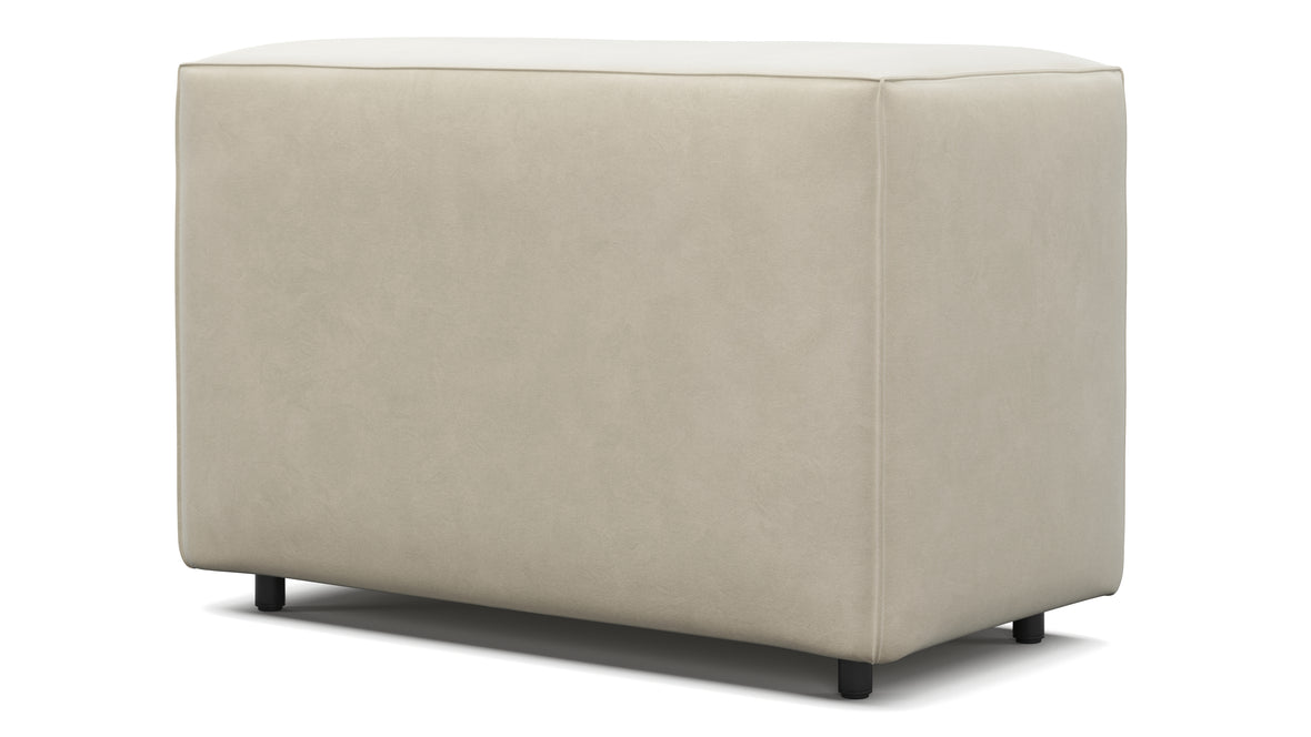 Extrasoft - Extrasoft Sectional Module, Small Backrest, Eggshell Vegan Suede