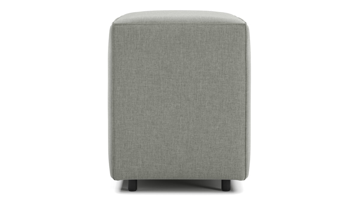 Extrasoft - Extrasoft Sectional Module, Small Backrest, Soft Gray Brushed Weave