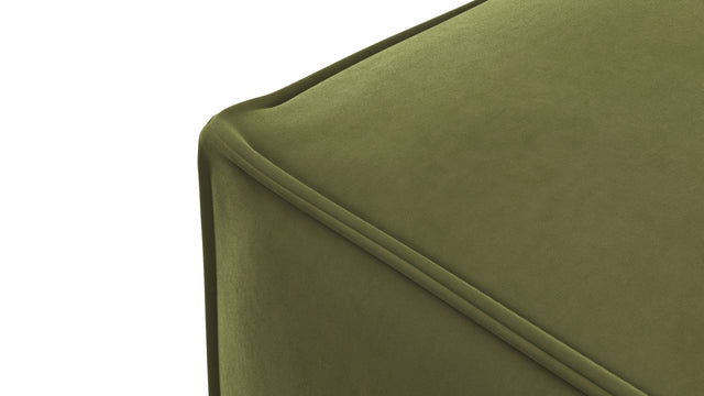 Extrasoft - Extrasoft Sectional Module, Small Backrest, Spruce Luxe Velvet