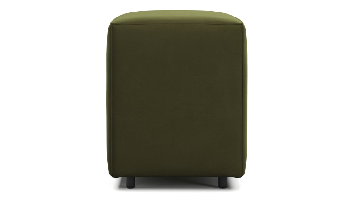 Extrasoft - Extrasoft Sectional Module, Small Backrest, Spruce Luxe Velvet