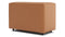 Extrasoft - Extrasoft Sectional Module, Small Backrest, Tan Vegan Leather