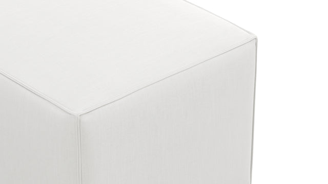 Extrasoft - Extrasoft Sectional Module, Small Backrest, White Linen