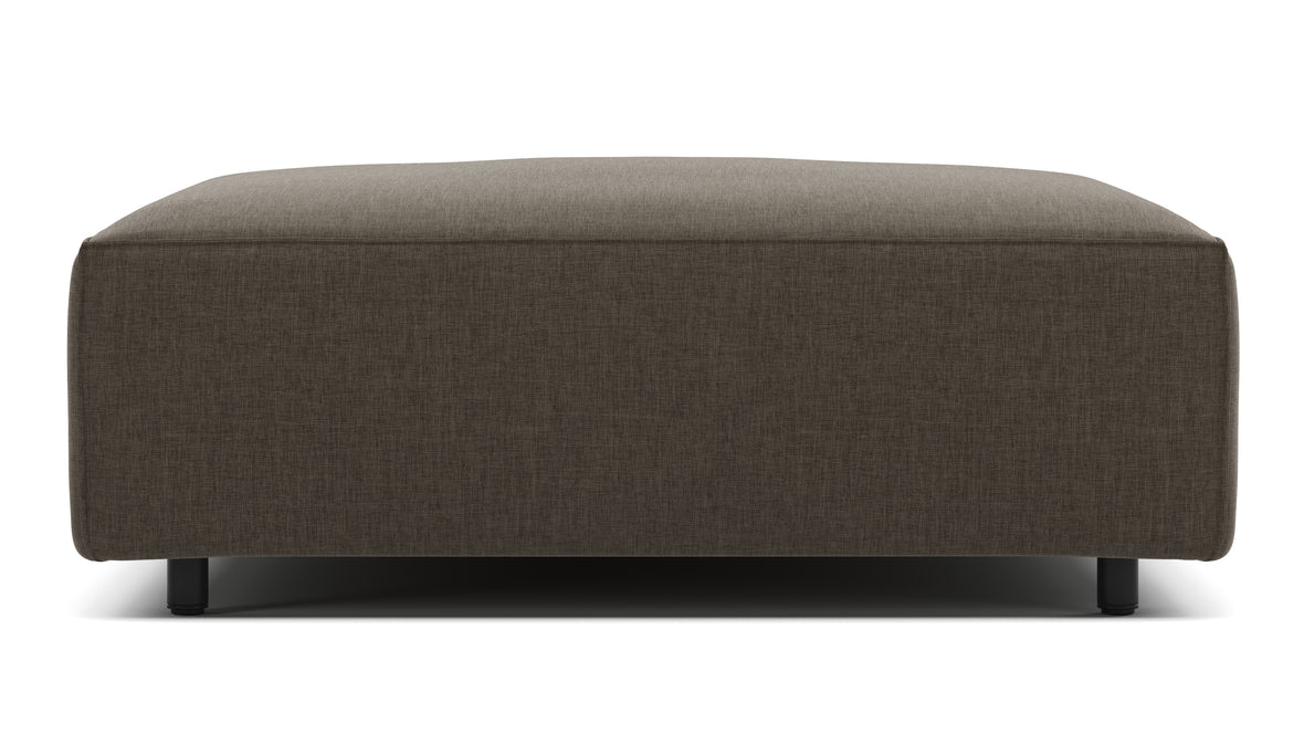 Extrasoft - Extrasoft Sectional Module, Small Seat, Coffee Brushed Weave