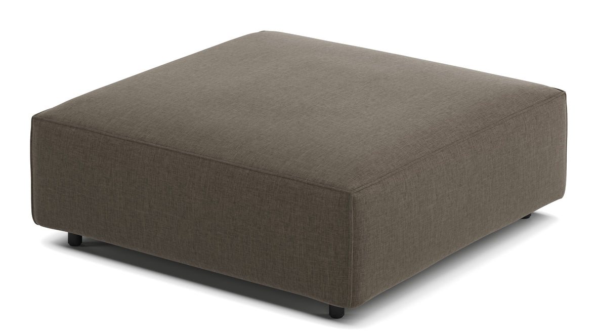 Extrasoft - Extrasoft Sectional Module, Small Seat, Coffee Brushed Weave