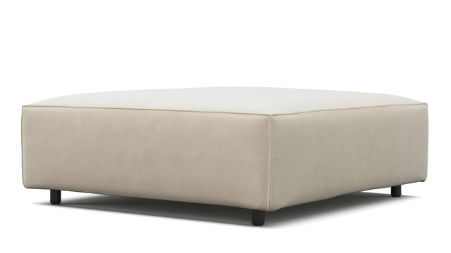 Extrasoft - Extrasoft Sectional Module, Small Seat, Eggshell Vegan Suede