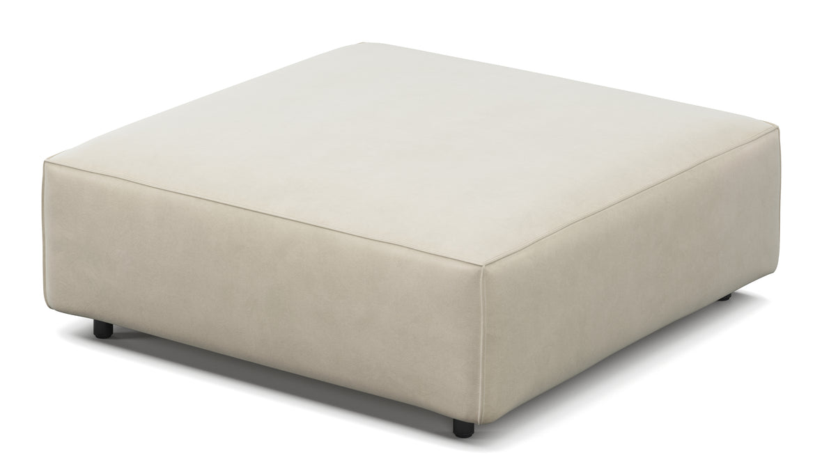 Extrasoft - Extrasoft Sectional Module, Small Seat, Eggshell Vegan Suede