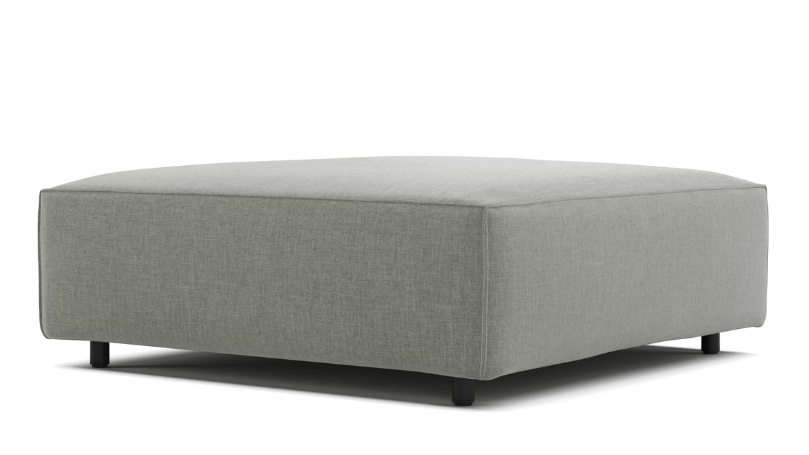 Extrasoft - Extrasoft Sectional Module, Small Seat, Soft Gray Brushed Weave