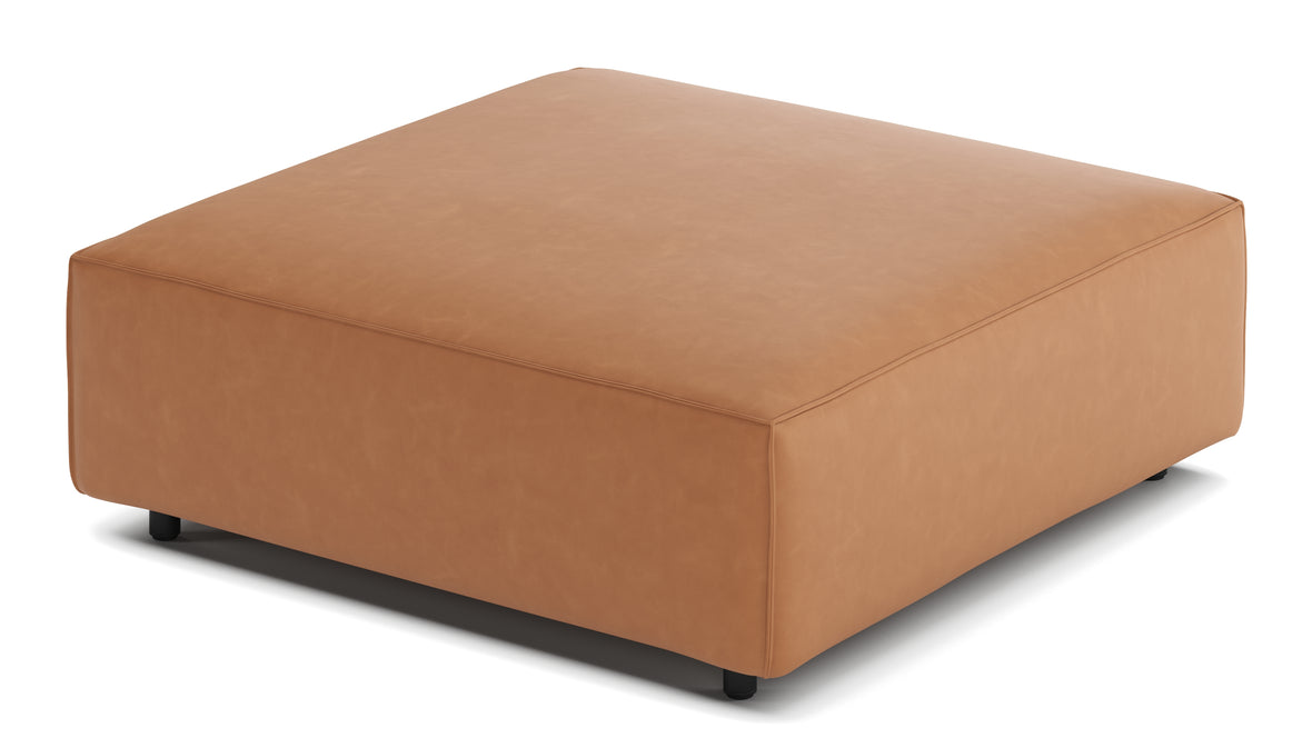 Extrasoft - Extrasoft Sectional Module, Small Seat, Tan Vegan Leather