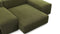 Extrasoft - Extrasoft Sectional Sofa, Combination 1, Left, Spruce Luxe Velvet