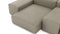 Extrasoft - Extrasoft Sectional Sofa, Combination 1, Right, Beige Gray Vegan Leather