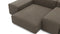 Extrasoft - Extrasoft Sectional Sofa, Combination 1, Right, Coffee Brushed Weave