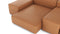 Extrasoft - Extrasoft Sectional Sofa, Combination 1, Right, Tan Vegan Leather