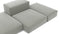 Extrasoft - Extrasoft Sectional Sofa, Combination 2, Left, Soft Gray Brushed Weave