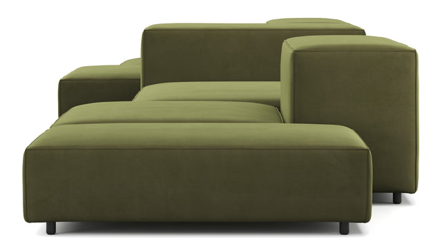 Extrasoft - Extrasoft Sectional Sofa, Combination 2, Left, Spruce Luxe Velvet