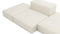 Extrasoft - Extrasoft Sectional Sofa, Combination 2, Right, Ivory Chenille