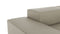 Extrasoft - Extrasoft Sectional Sofa, Large Left Corner, Beige Gray Vegan Leather