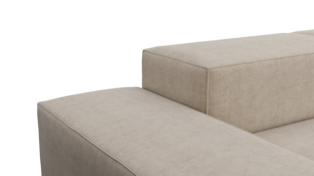 Extrasoft - Extrasoft Sectional Sofa, Large Left Corner, Biscotti Brushed Weave