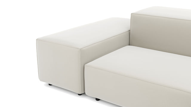 Extrasoft - Extrasoft Sectional Sofa, Large Left Corner, Oatmeal Brushed Weave