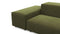 Extrasoft - Extrasoft Sectional Sofa, Large Left Corner, Spruce Luxe Velvet