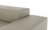 Extrasoft - Extrasoft Sectional Sofa, Large Right Corner, Beige Gray Vegan Leather