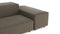 Extrasoft - Extrasoft Sectional Sofa, Large Right Corner, Coffee Brushed Weave