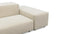 Extrasoft - Extrasoft Sectional Sofa, Large Right Corner, Eggshell Vegan Suede