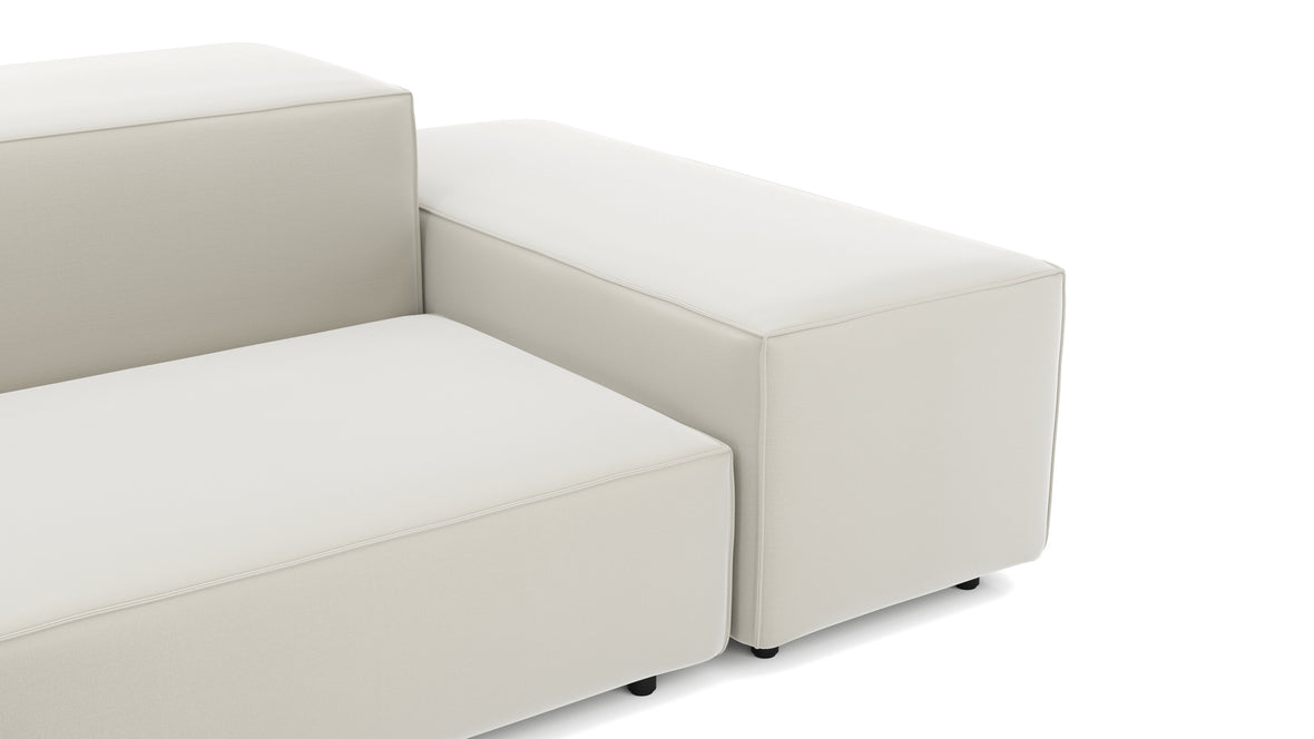 Extrasoft - Extrasoft Sectional Sofa, Large Right Corner, Oatmeal Brushed Weave