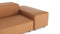 Extrasoft - Extrasoft Sectional Sofa, Large Right Corner, Tan Vegan Leather