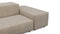 Extrasoft - Extrasoft Sectional Sofa, Open End Sofa, Left, Biscotti Brushed Weave