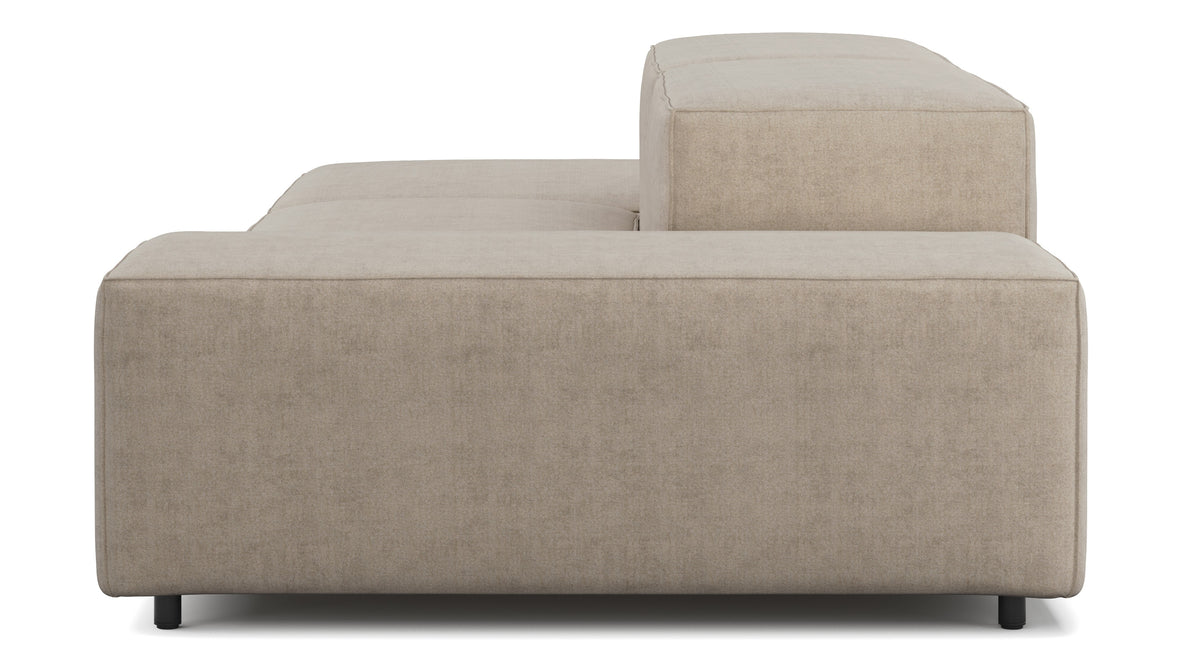 Extrasoft - Extrasoft Sectional Sofa, Open End Sofa, Left, Biscotti Brushed Weave