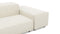 Extrasoft - Extrasoft Sectional Sofa, Open End Sofa, Left, Ivory Chenille