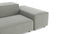 Extrasoft - Extrasoft Sectional Sofa, Open End Sofa, Left, Soft Gray Brushed Weave