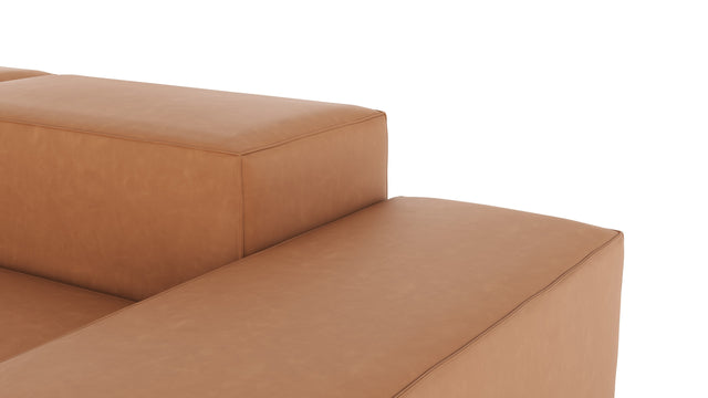 Extrasoft - Extrasoft Sectional Sofa, Open End Sofa, Left, Tan Vegan Leather