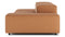 Extrasoft - Extrasoft Sectional Sofa, Open End Sofa, Left, Tan Vegan Leather