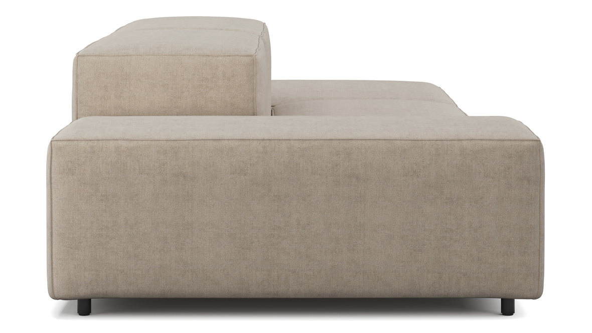 Extrasoft - Extrasoft Sectional Sofa, Open End Sofa, Right, Biscotti Brushed Weave