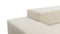 Extrasoft - Extrasoft Sectional Sofa, Open End Sofa, Right, Eggshell Vegan Suede