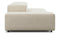 Extrasoft - Extrasoft Sectional Sofa, Open End Sofa, Right, Eggshell Vegan Suede