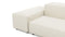 Extrasoft - Extrasoft Sectional Sofa, Open End Sofa, Right, Ivory Chenille