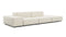 Extrasoft - Extrasoft Sectional Sofa, Open End Sofa, Right, Ivory Chenille