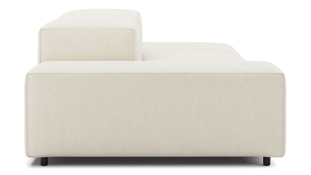 Extrasoft - Extrasoft Sectional Sofa, Open End Sofa, Right, Ivory Chenille