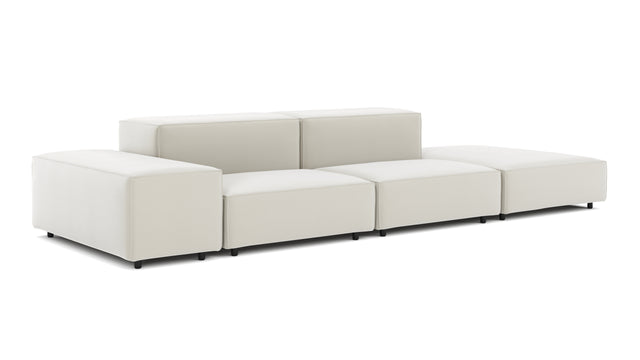 Extrasoft - Extrasoft Sectional Sofa, Open End Sofa, Right, Oatmeal Brushed Weave